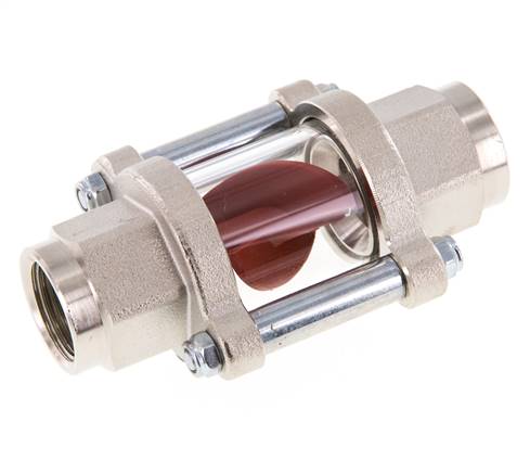 G1/2'' Messing-Strömungsanzeiger mit Flügelrad 1.3-6.3 l/min 25 bar