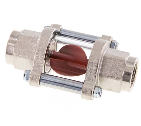 G1/2'' Messing-Strömungsanzeiger mit Flügelrad 1.3-6.3 l/min 25 bar