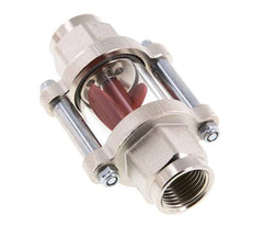 G1/2'' Messing-Strömungsanzeiger mit Flügelrad 1.3-6.3 l/min 25 bar