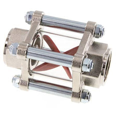 G1'' Messing-Strömungsanzeiger mit Flügelrad 2.2-27 l/min 25 bar