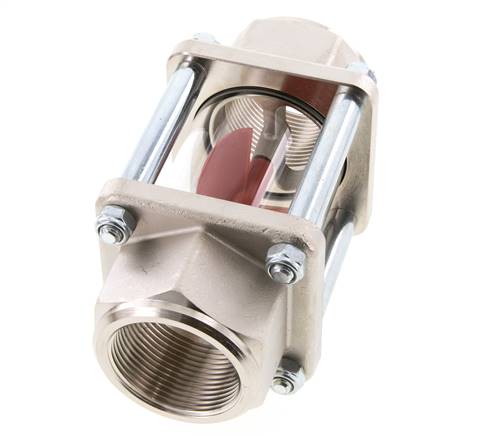G1 1/2'' Messing-Strömungsanzeiger mit Flügelrad 11-60 l/min 15 bar