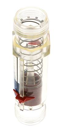 G1'' Kunststoff-Schwebekörper-Durchflussmesser für Wasser 2-20 l/min