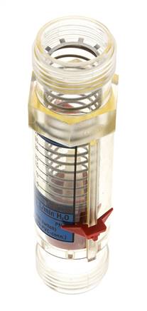 G1'' Kunststoff-Schwebekörper-Durchflussmesser für Wasser 5-35 l/min