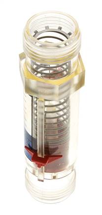 G1'' Kunststoff-Schwebekörper-Durchflussmesser für Wasser 5-35 l/min