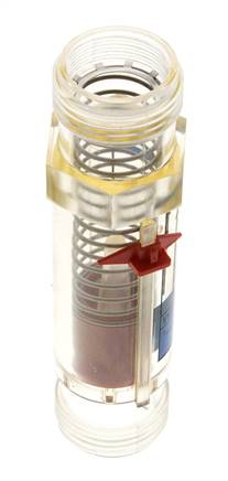 G1'' Kunststoff-Schwebekörper-Durchflussmesser für Wasser 5-35 l/min