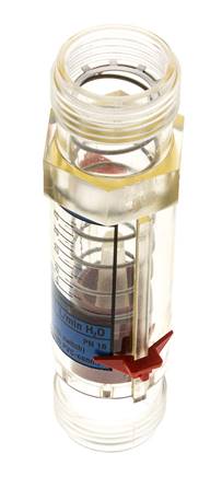 G1'' Kunststoff-Schwebekörper-Durchflussmesser für Wasser 5-50 l/min
