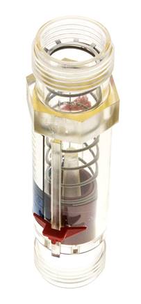 G1'' Kunststoff-Schwebekörper-Durchflussmesser für Wasser 5-50 l/min