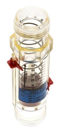 G1'' Kunststoff-Schwebekörper-Durchflussmesser für Wasser 5-50 l/min