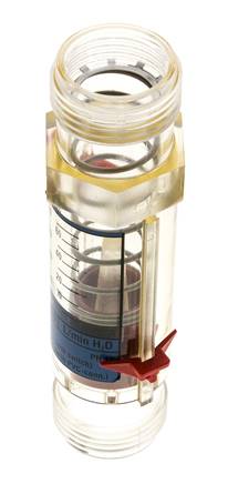 G1'' Kunststoff-Schwebekörper-Durchflussmesser für Wasser 10-80 l/min