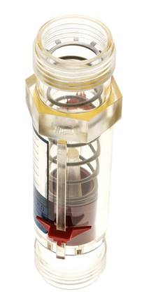 G1'' Kunststoff-Schwebekörper-Durchflussmesser für Wasser 10-80 l/min