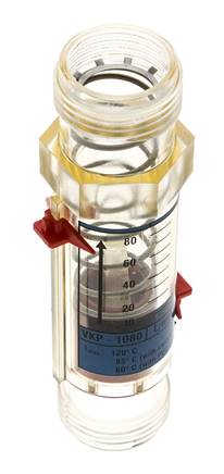 G1'' Kunststoff-Schwebekörper-Durchflussmesser für Wasser 10-80 l/min
