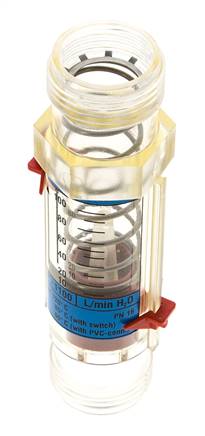 G1'' Kunststoff-Schwebekörper-Durchflussmesser für Wasser 20-100 l/min