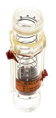 G1'' Kunststoff-Schwebekörper-Durchflussmesser für Öl 100 cSt 1-18 l/min