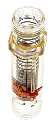 G1'' Kunststoff-Schwebekörper-Durchflussmesser für Öl 100 cSt 2-30 l/min