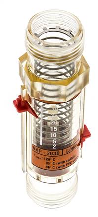 G1'' Kunststoff-Schwebekörper-Durchflussmesser für Öl 100 cSt 2-30 l/min