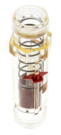 G1'' Kunststoff-Schwebekörper-Durchflussmesser für Öl 100 cSt 10-75 l/min