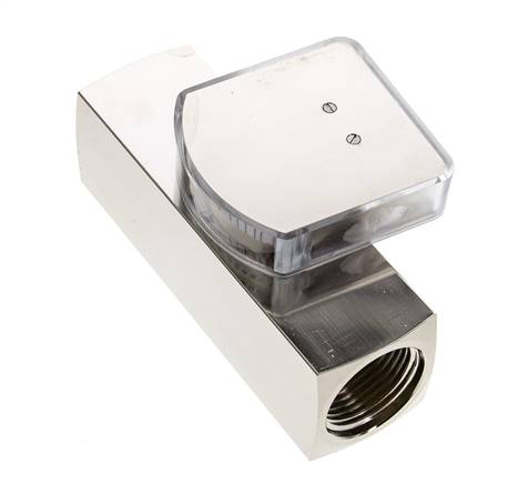 G1'' Messing-Schwebekörper-Durchflussmesser für Öl 5-15 l/min 250 bar