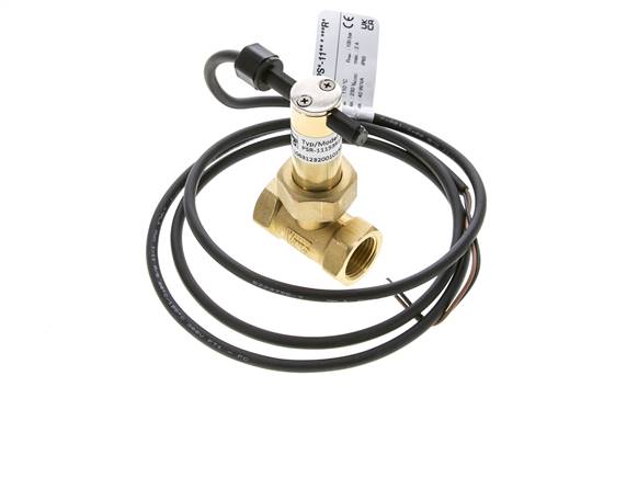G1/2'' Messing Inline-Paddel-Strömungsschalter 2.7-6.4 l/min 100 bar