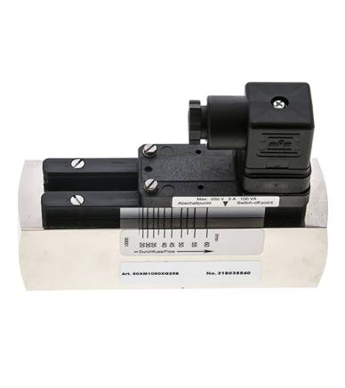 G1'' Messing-Schwebekörper-Strömungsschalter Öl 20-60 l/min 250 bar