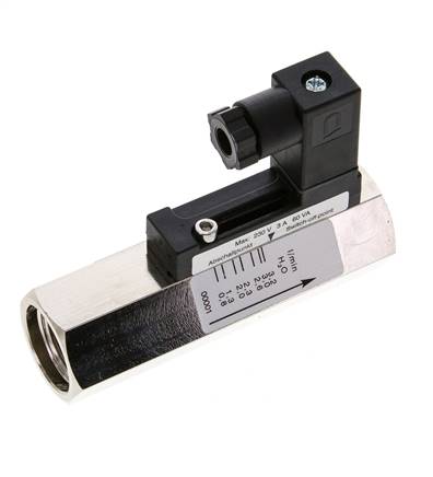 G1/2'' Messing-Schwebekörper-Strömungsschalter Wasser 0.8-3.2 l/min 300 bar