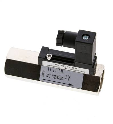 G1/2'' Messing-Schwebekörper-Strömungsschalter Wasser 0.8-3.2 l/min 300 bar