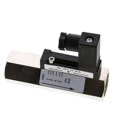 G1/2'' Messing-Schwebekörper-Strömungsschalter Wasser 2-7 l/min 300 bar