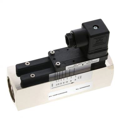 G1'' Messing-Schwebekörper-Strömungsschalter Wasser 15-45 l/min 250 bar