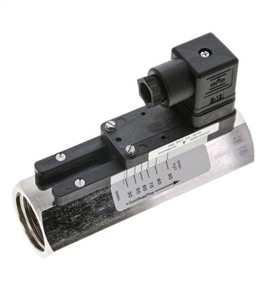 G1'' Messing-Schwebekörper-Strömungsschalter Wasser 30-90 l/min 250 bar