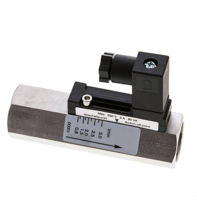 G1/2'' Edelstahl-Schwebekörper-Strömungsschalter Öl 0.8-3 l/min 350 bar
