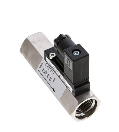 G1/2'' Edelstahl-Schwebekörper-Strömungsschalter Öl 0.8-3 l/min 350 bar