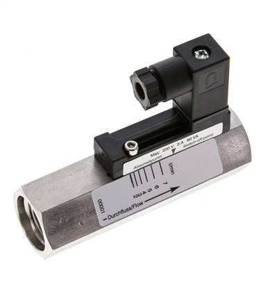 G1/2'' Edelstahl-Schwebekörper-Strömungsschalter Öl 2-7 l/min 350 bar