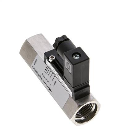 G1/2'' Edelstahl-Schwebekörper-Strömungsschalter Öl 2-7 l/min 350 bar