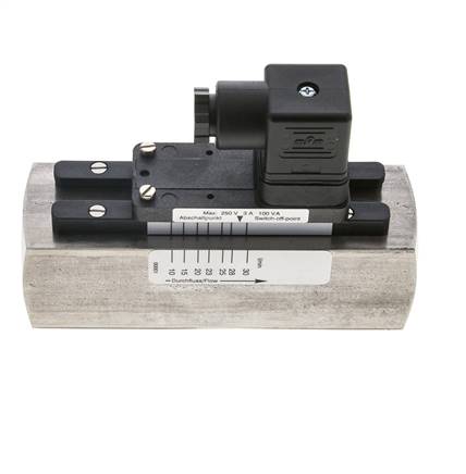 G1'' Edelstahl-Schwebekörper-Strömungsschalter Öl 10-30 l/min 300 bar