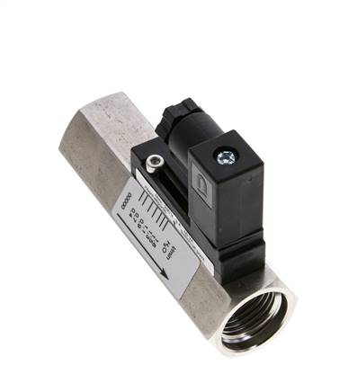 G1/2'' Edelstahl-Schwebekörper-Strömungsschalter Wasser 0.4-1.8 l/min 350 bar