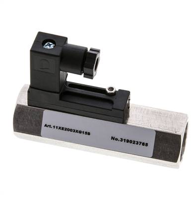 G1/2'' Edelstahl-Schwebekörper-Strömungsschalter Wasser 0.8-3.2 l/min 350 bar