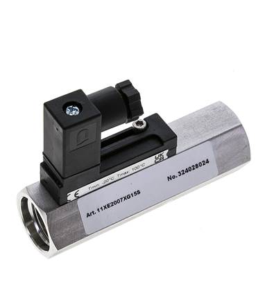 G1/2'' Edelstahl-Schwebekörper-Strömungsschalter Wasser 2-7 l/min 350 bar
