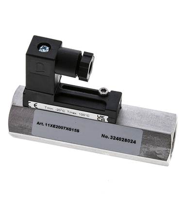 G1/2'' Edelstahl-Schwebekörper-Strömungsschalter Wasser 2-7 l/min 350 bar