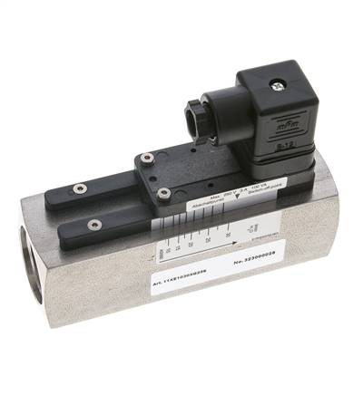 G1'' Edelstahl-Schwebekörper-Strömungsschalter Wasser 10-30 l/min 300 bar