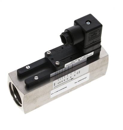 G1'' Edelstahl-Schwebekörper-Strömungsschalter Wasser 15-45 l/min 300 bar