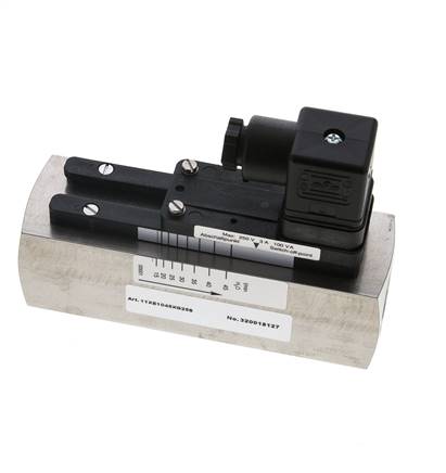 G1'' Edelstahl-Schwebekörper-Strömungsschalter Wasser 15-45 l/min 300 bar