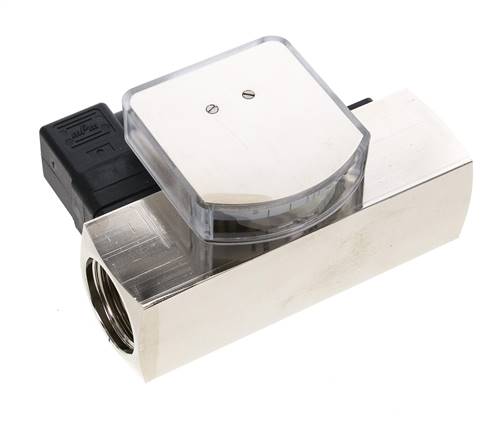 G1'' Messing-Schwebekörper-Durchflussmesser und -Strömungsschalter Öl 35-110 l/min