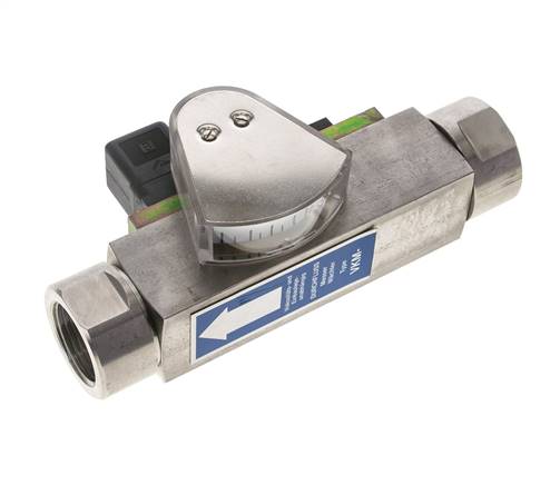 G1'' Edelstahl-Schwebekörper-Durchflussmesser und -Strömungsschalter Öl 8-80 l/min
