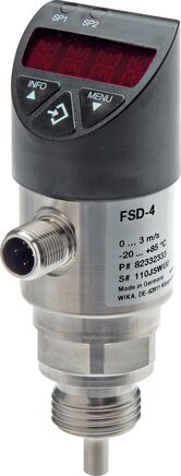 G1/4'' kalorimetrischer Durchflussmesser und Strömungsschalter WIKA FSD-4 ohne IO-Link