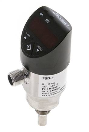 G1/4'' kalorimetrischer Durchflussmesser und Strömungsschalter WIKA FSD-4 mit IO-Link