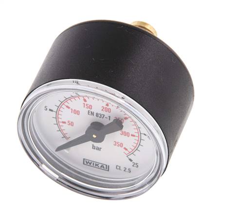 0..25 Bar (0..363 psi) Pressure Gauge Rear Plastic/Brass 40 mm Class 2.5