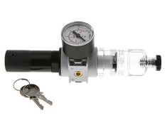 Filter-Regler G1/8'' 1450l/min 0,1-3,0bar/1-44psi 40 mm Manometer Zylinderschloss Multifix 0