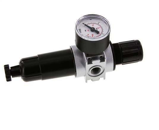Filter-Regler G1/4'' 1450l/min 0,5-10,0bar/7-145psi 40 mm Manometer Multifix 0