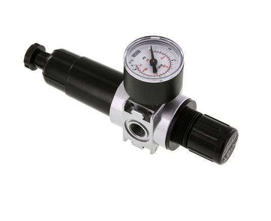 Filter-Regler G1/4'' 1450l/min 0,5-10,0bar/7-145psi 40 mm Manometer Multifix 0