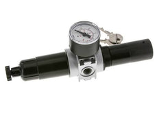 Filter-Regler G1/4'' 1450l/min 0,1-3,0bar/1-44psi 40 mm Manometer Zylinderschloss Multifix 0