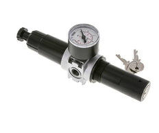Filter-Regler G1/4'' 1450l/min 0,1-3,0bar/1-44psi 40 mm Manometer Zylinderschloss Multifix 0